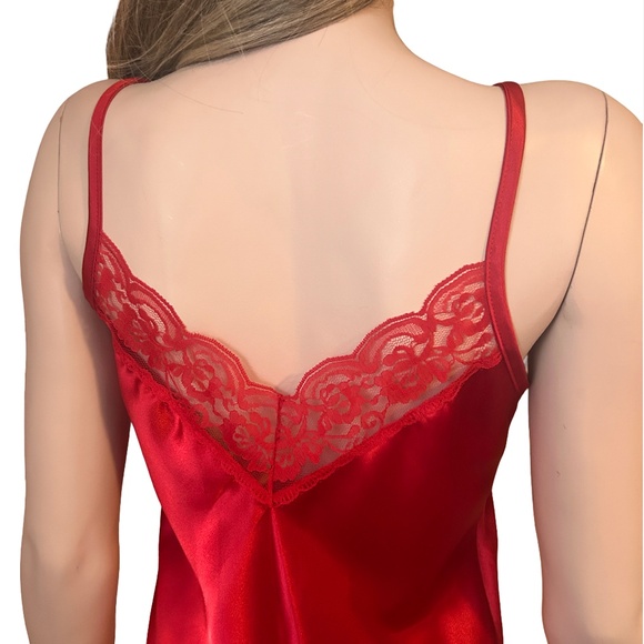 Secret Treasures Vintage Lingerie Set Robe Chemise Nightgown Slip Slippery Satin - Picture 10 of 16